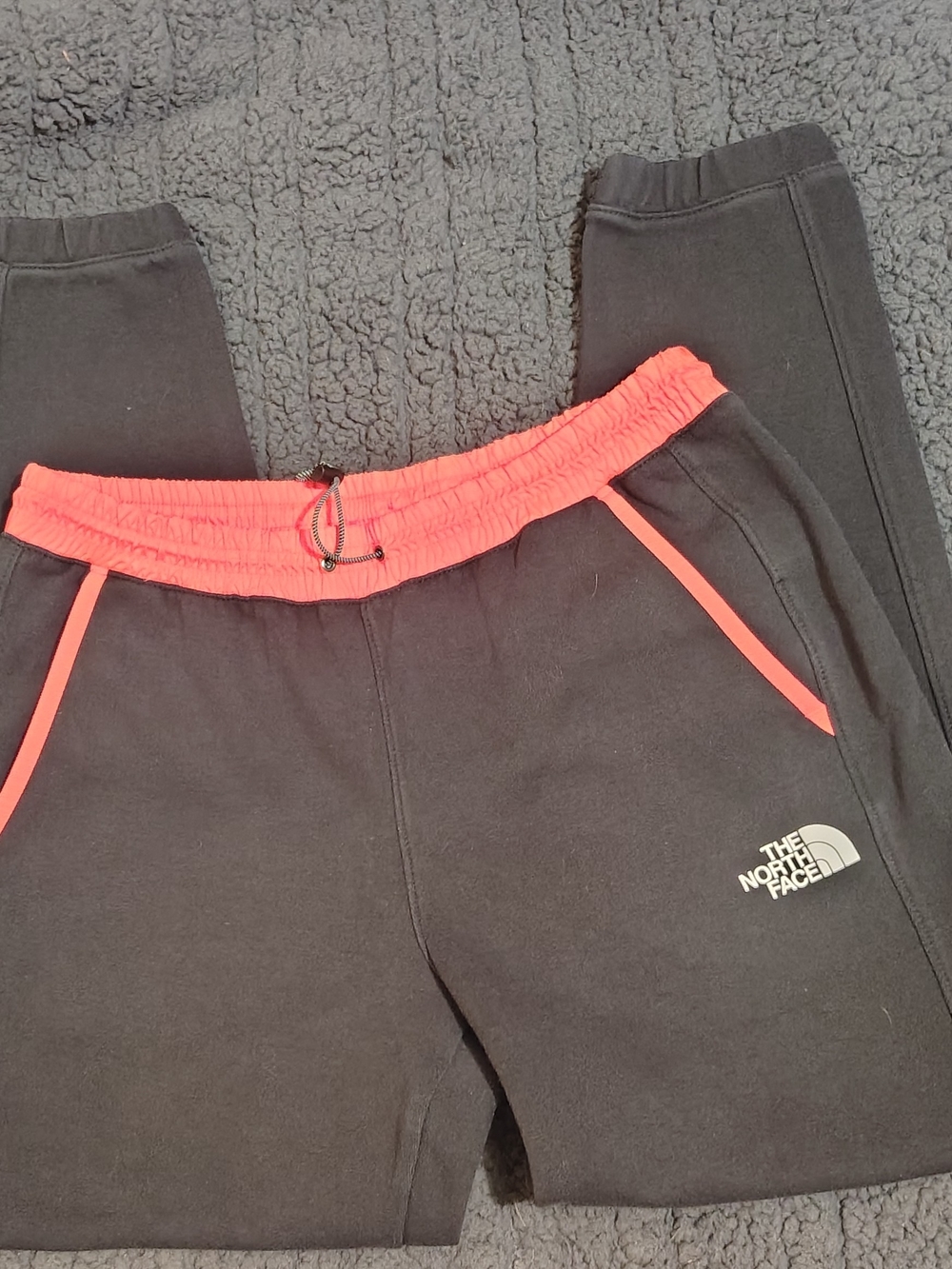 The North Face Women's Black Joggers with Coral Trim